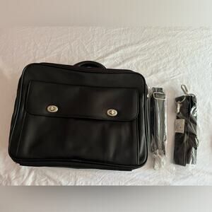 KENNETH COLE NEW YORK Genuine Leather Shoulder Bag Briefcase Business Laptop Bag